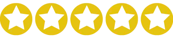 Five-star customer reviews badge for Macario Brothers Lawn Care